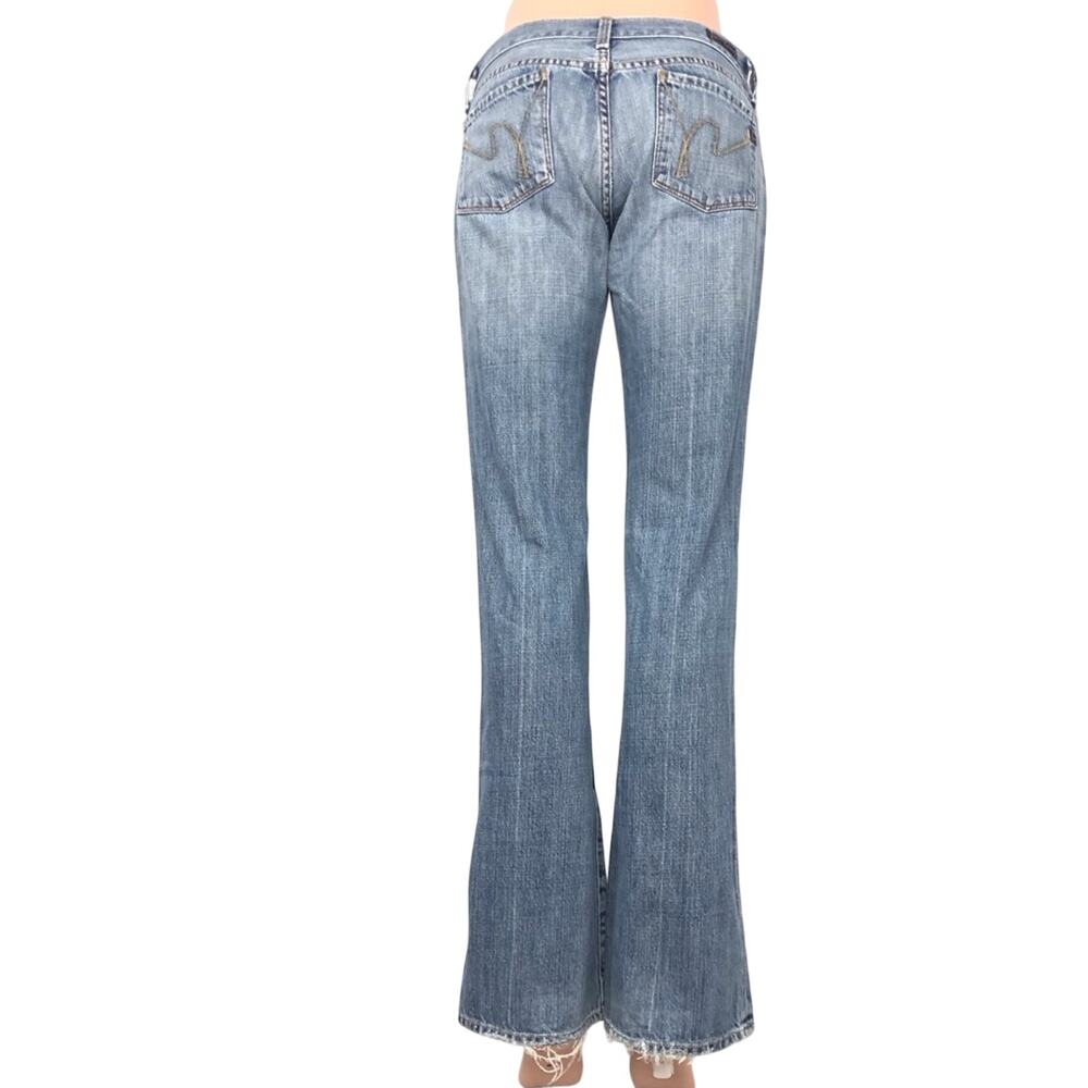 Citizens of Humanity #001 Kelly Low Waist Boot Cut Jeans Y2K Street Style - Picture 4 of 15